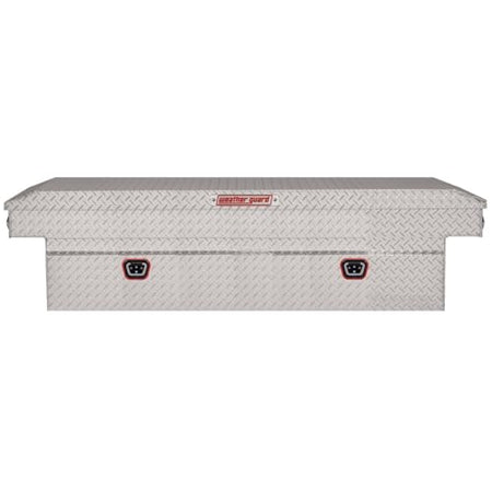 Weather Guard Weather Guard Model 117-0-04 Saddle Box, Aluminum, Full Extra Wide, Clear, 14.4 cu ft - Outdoor Depot