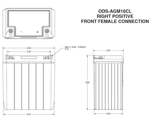 ODYSSEY Odyssey Battery, Extreme Series, AGM - Outdoor Depot