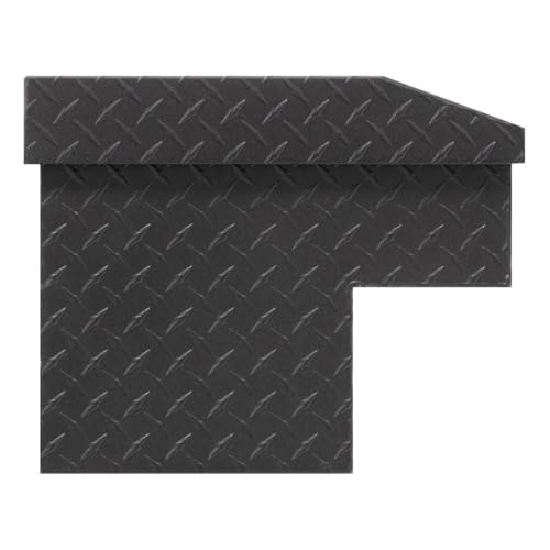 Weather Guard Weather Guard Model 174-52-04 56in Lo-Side Box, Aluminum, Textured Matte Black, 4.0 cu ft - Outdoor Depot