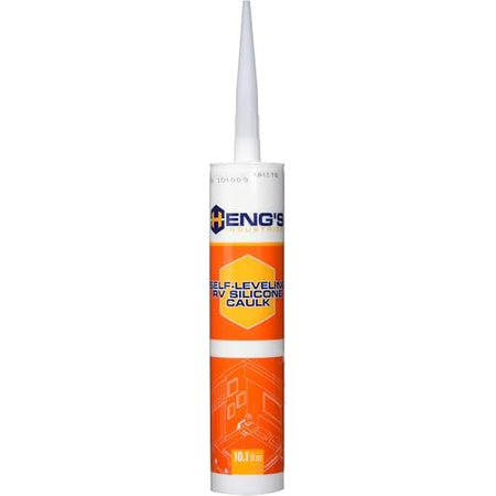 HENG’S INDUSTRIES HENG'S Industries One New 10.1 Fluid Ounce Self-Leveling White Joint Sealant Tube | Easy - Outdoor Depot