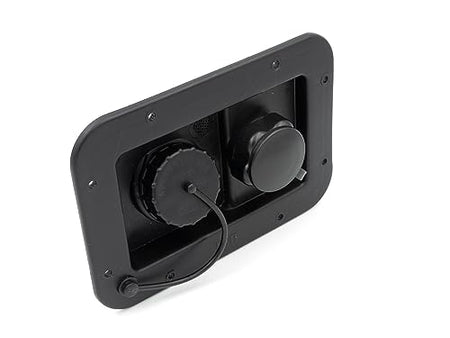 B&B Molders B&B Molders, 94223 City/Gravity Water Fill Dish with Plastic Check Valve – Black, Leak-Tested - Outdoor Depot