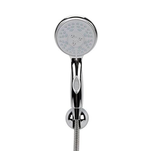 Camco 43713 RV Shower Head Kit with On/Off Switch and 60" Flexible Shower Hose (Chrome)