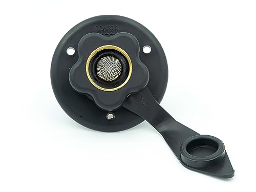B&B Molders B&B Molders, 94215 City Water Fill with Brass Check Valve – Black, Leak-Tested UV-Stable - Outdoor Depot