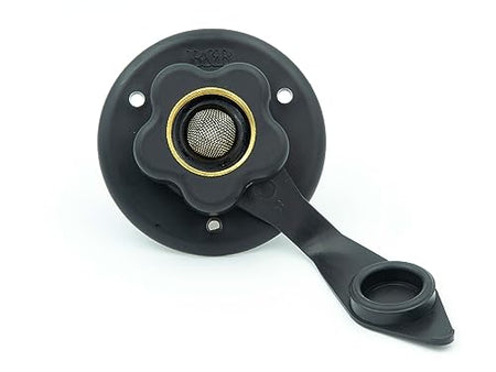 B&B Molders B&B Molders, 94215 City Water Fill with Brass Check Valve – Black, Leak-Tested UV-Stable - Outdoor Depot