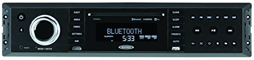 Jensen Jensen JWM90A Slimline 3-Zone Source Theater-Style Bluetooth Wallmount Stereo with App Control, - Outdoor Depot