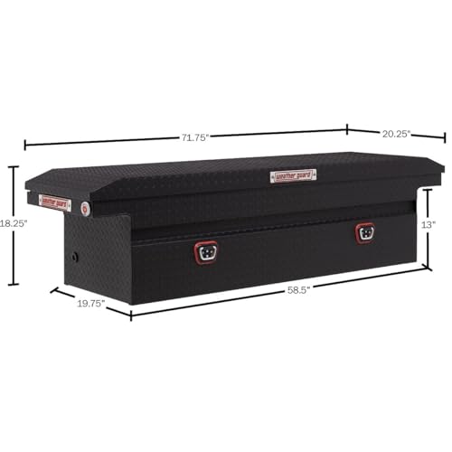 Weather Guard Weather Guard Model 121-52-04 Saddle Truck Box, Aluminum, For Full Size Trucks, Low Profile, - Outdoor Depot