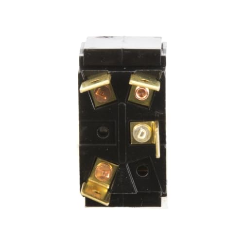 Sierra International TG23000 Satin Chrome Tip On-Off SPST Toggle Switch with Matching Retaining Ring, White/Red