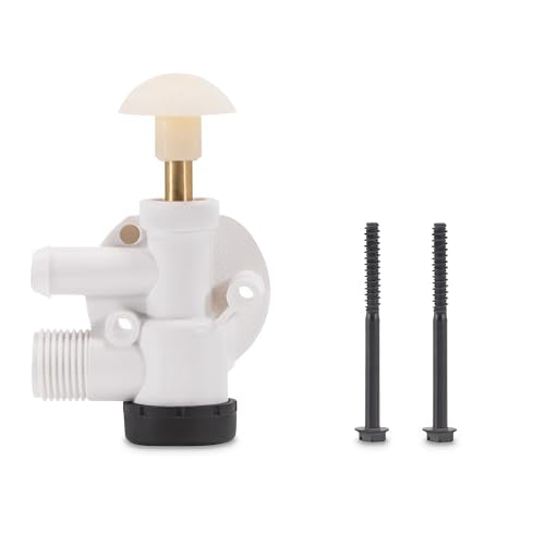 Genuine Dometic OEM Toilet Water Valve Assembly | Screws Included | Simple RV Toilet Repair or Replacement - (385314349)