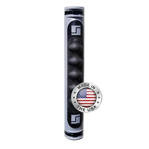 Stromberg Carlson Lend-A-Hand AM-01 Dura Grip RV Handle Replacement – Rubber Rail Cover for 1" Diameter Step Handles, Easy to Install Grab Bar Wrap for Entry Assistance – 9"L, Gray & Black