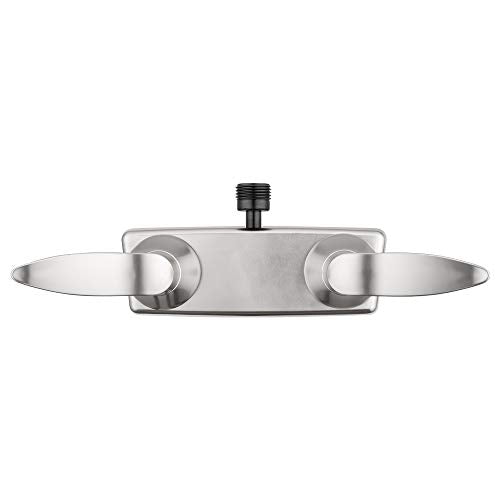 Dura Faucet Dura Faucet DF-SA100LH-SN RV Shower Faucet Valve Diverter with Winged Levers (Satin Nickel) - Outdoor Depot