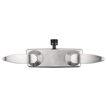 Dura Faucet Dura Faucet DF-SA100LH-SN RV Shower Faucet Valve Diverter with Winged Levers (Satin Nickel) - Outdoor Depot