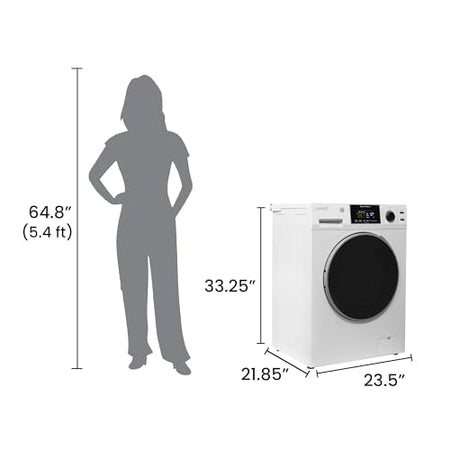Equator Advanced Appliances Equator Compact Washer 1.6cf/15lbs PET CYCLE 15 Programs 110V (White) - Outdoor Depot