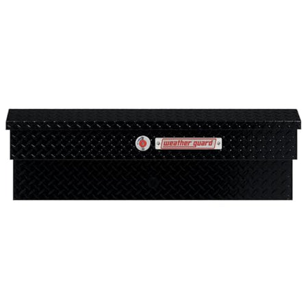 Weather Guard Weather Guard Model 184-5-04 41in Lo-Side Truck Box, Aluminum, Gloss Black, 3.0 cu ft capacity - Outdoor Depot