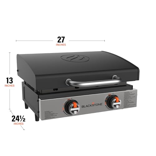 BLACKSTONE Blackstone 2205 Original 22” Omnivore Tabletop Griddle with Hood, Powder Coated Steel, Black - Outdoor Depot