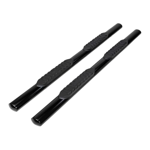 Trailfx TrailFX Nerf Bars for Ford F-150 SuperCrew 2015-2025 Black Steel 4 Inch Oval Straight Side Steps - Outdoor Depot