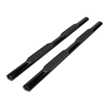 Trailfx TrailFX Nerf Bars for Ford F-150 SuperCrew 2015-2025 Black Steel 4 Inch Oval Straight Side Steps - Outdoor Depot