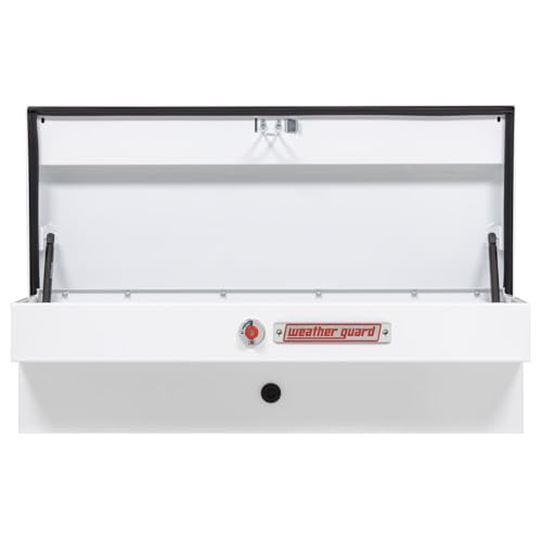 Weather Guard Weather Guard Model 185-3-04 41in Lo-Side Truck Box, Steel, White, 3.0 cu ft capacity - Outdoor Depot