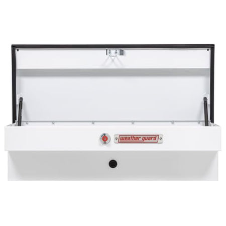 Weather Guard Weather Guard Model 185-3-04 41in Lo-Side Truck Box, Steel, White, 3.0 cu ft capacity - Outdoor Depot