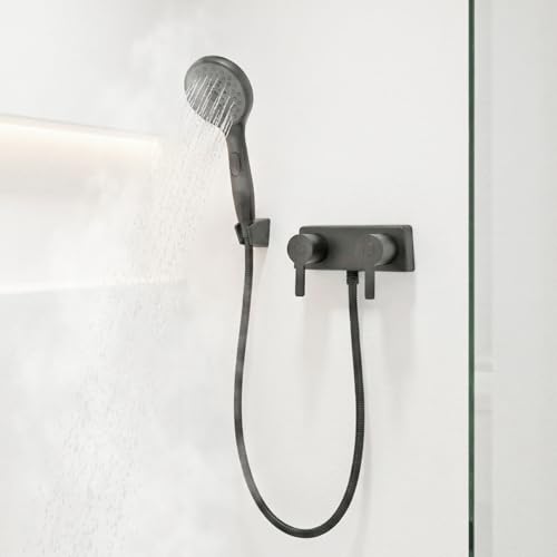 Dura Faucet Dura Faucet (DF-SA100M-CP) Modern RV Shower Faucet Valve Diverter – Chrome, Dual Lever Handles, - Outdoor Depot