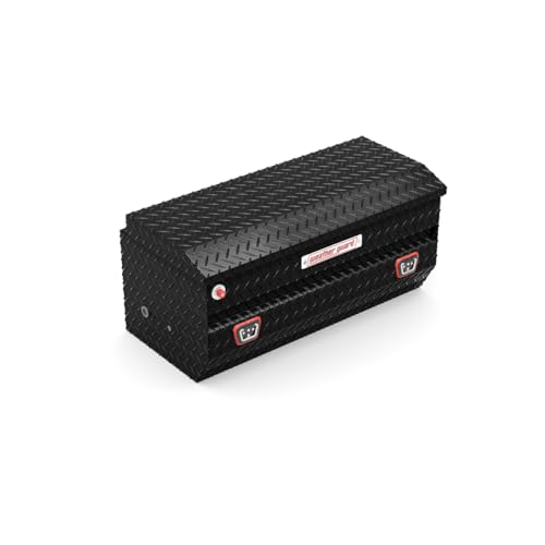 Weather Guard 614-5-04 Aluminum All-Purpose Utility Chest, Fits Full and Compact Size Trucks, 7.0 cu ft Storage Capacity (Gloss Black)