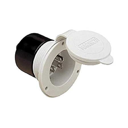 ParkPower ParkPower by Marinco 150BBIW.RV RV Front Mount 15 Amp, 125V black Power Inlet - Outdoor Depot