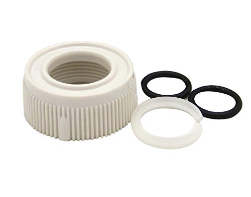 Dura Faucet Dura Faucet DF-RK510-WT RV Faucet Spout Nut and Rings Replacement Kit (White) - Outdoor Depot