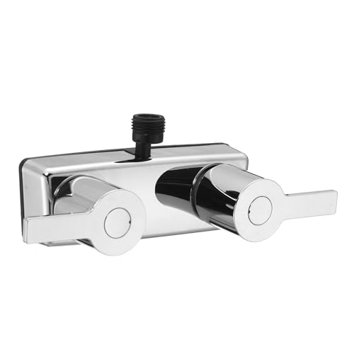 Dura Faucet Dura Faucet (DF-SA100M-CP) Modern RV Shower Faucet Valve Diverter – Chrome, Dual Lever Handles, - Outdoor Depot