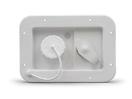 B&B Molders B&B Molders 94224 City/Gravity Dish Brass CV, Polar White - Outdoor Depot