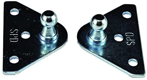 JR Products JR Products BR-1020 10mm Flat Gas Spring Mounting Bracket Pair (Quantity 2) - Outdoor Depot