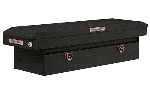 Weather Guard Weather Guard Model 127-52-04 Saddle Box, Aluminum, Full Standard, Textured Matte Black, 11.0 - Outdoor Depot