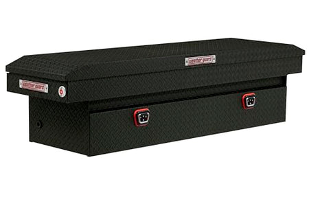 Weather Guard Weather Guard Model 127-52-04 Saddle Box, Aluminum, Full Standard, Textured Matte Black, 11.0 - Outdoor Depot