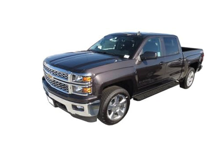 Trailfx TrailFX Running Boards for Chevrolet Silverado 1500 Crew Cab 2019-2025 Heavy-Duty Black Powder - Outdoor Depot
