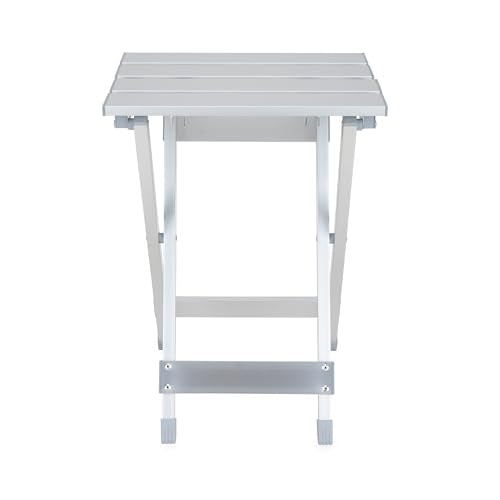 Camco Camco Aluminum Small Outdoor Side Table - Folding Camping Table Supports Up to 130lb - Features - Outdoor Depot