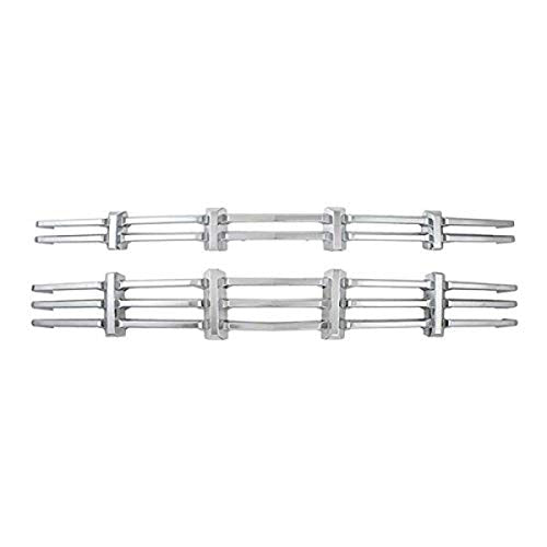 Bully GI-125 Grille Overlay (Chevy Silverado Z71 Triple Chrome Plated ABS Plastic - 2 Pieces)