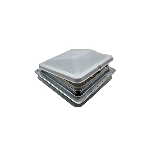 HENG’S INDUSTRIES Heng'S 74111A-C1G1 Universal Roof Vent Non-Powered with Exchange Lid - 14' Smoke - Outdoor Depot