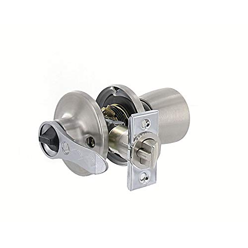 Valterra Valterra L32CS000 Knob/Lever Stainless Lockset with 1-Piece Latch housing with 1/2 Inch Latch Bolt, - Outdoor Depot