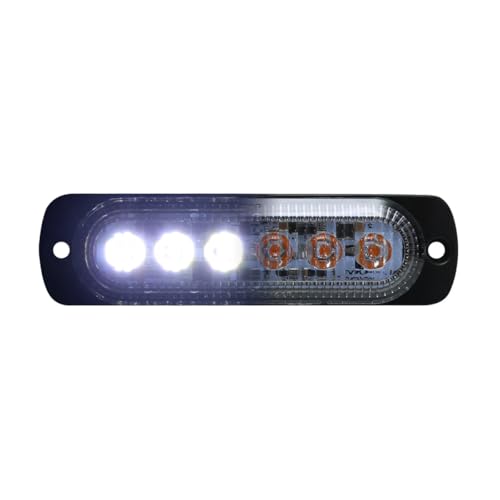 Race Sport Lighting Race Sport RS70016W-A Switching 6-LED Ultra Slim Flush Mount 19-Flash Pattern Marker - Outdoor Depot