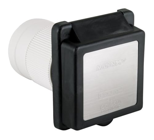 ParkPower Marinco / 6353ELRV.BLK 50 Amp 125/250V Stnd Rv Inlet