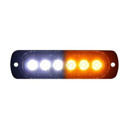 Race Sport Lighting Race Sport RS70016W-A Switching 6-LED Ultra Slim Flush Mount 19-Flash Pattern Marker - Outdoor Depot