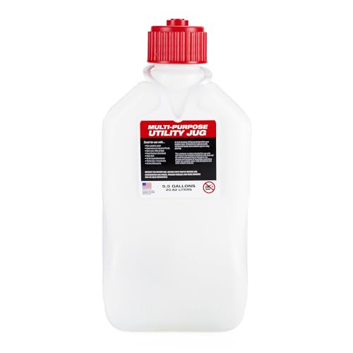 VP Racing VP Racing 35221-CA 5.5 Gallon Square Patriotic Motorsport Jug With Close-Trimmed Cap and Neck for - Outdoor Depot