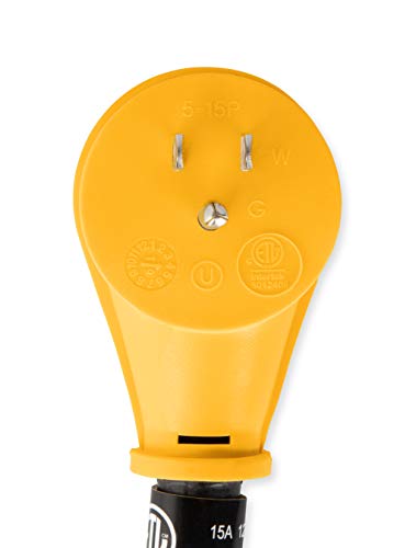Camco Camco Camper/RV Dogbone Electrical Adapter - Features 15-Amp Male (NEMA 5-15P) & 30-Amp Female (NEMA - Outdoor Depot