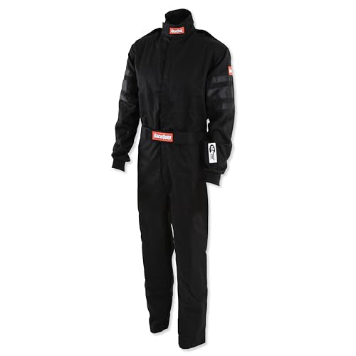 RaceQuip RaceQuip® 110006RQP 110 Series 1-Pc Driving Suit - SFI 3.2A/1 - Black - XL - Outdoor Depot