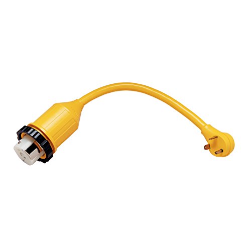 Marinco ParkPower 124ARV RV Electrical Power Cordset (50-amp 125/250-Volt Receptacle with 30-Amp 125-Volt RV Straight Blade Plug, 1-Foot)