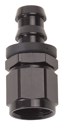 Edelbrock 624013 Hose End Twist Lok Straight -6 Blk Anodized