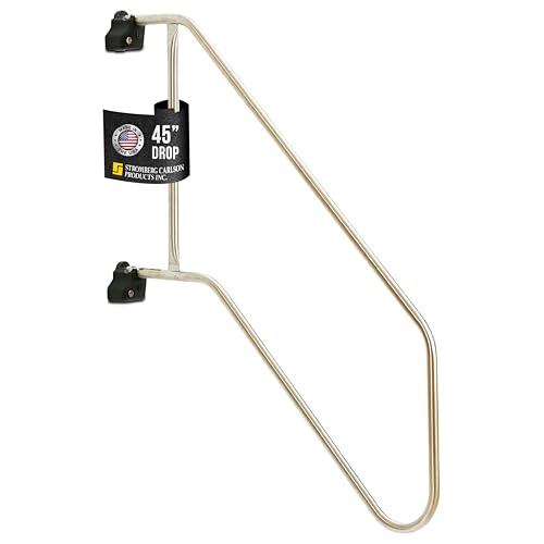Stromberg Carlson AC-544L Locking Commercial Rail - Mobile Equipment Support - RV Camping Accessories and Travel Trailer Accessories for Step Ladder- 200 lbs Capacity - 36.5" Extension, 45" Height