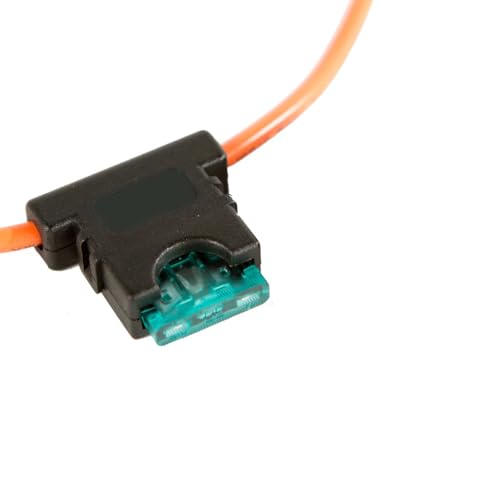 Battery Doctor 31813 In-Line ATO/ATC MidBlade Heavy Duty Fuse Holder, 30 Amp, 12 AWG Wire, 12 Inch Loop, Fuse Included, WirthCo