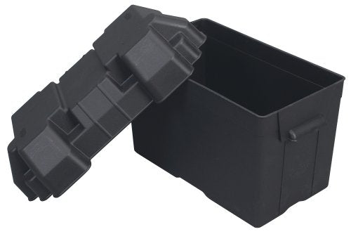 Moeller Marine Injection-Molded Marine Battery Box (One 27, 30 or 31-Series Battery, 13.44" x 7.75" x 10.5"), Black (42214)