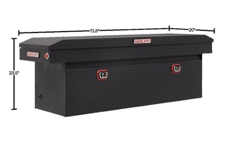 WEATHER-GUARD Model 123-52-04 Saddle Box, Aluminum - Outdoor Depot