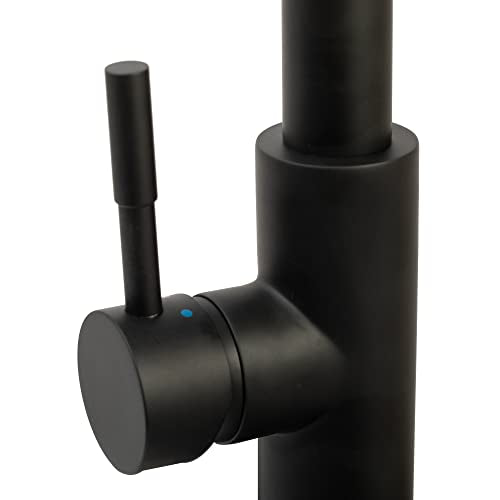 Dura Faucet Dura Faucet DF-MK504SLK-MB RV Swivel High-Arc Spring Kitchen Sink Faucet - Single Handle - - Outdoor Depot