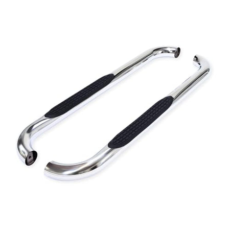 Trailfx TrailFX Nerf Bars for Chevrolet Silverado 1500 Standard Cab 2020-2021 3 Inch Round Bent Polished - Outdoor Depot